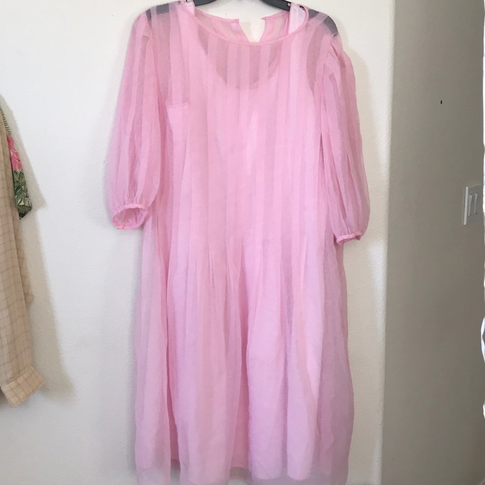 Pink homemade dress